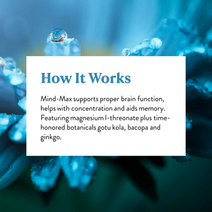 Nature's Sunshine Mind-Max 90 Capsules | Brain Support & Circulation BritishVita | Premium UK Vitamins & Wellness Supplements