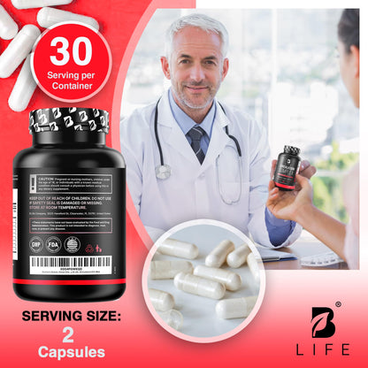 Circulation Support for Vein & Artery Health | Vascular Support with L-Arginine, Horse Chestnut & Butcher’s Broom | 60 Capsules