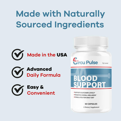 (2 Pack) CircuPulse Capsules - Official CircuPulse Blood Support Pills, Max Strength