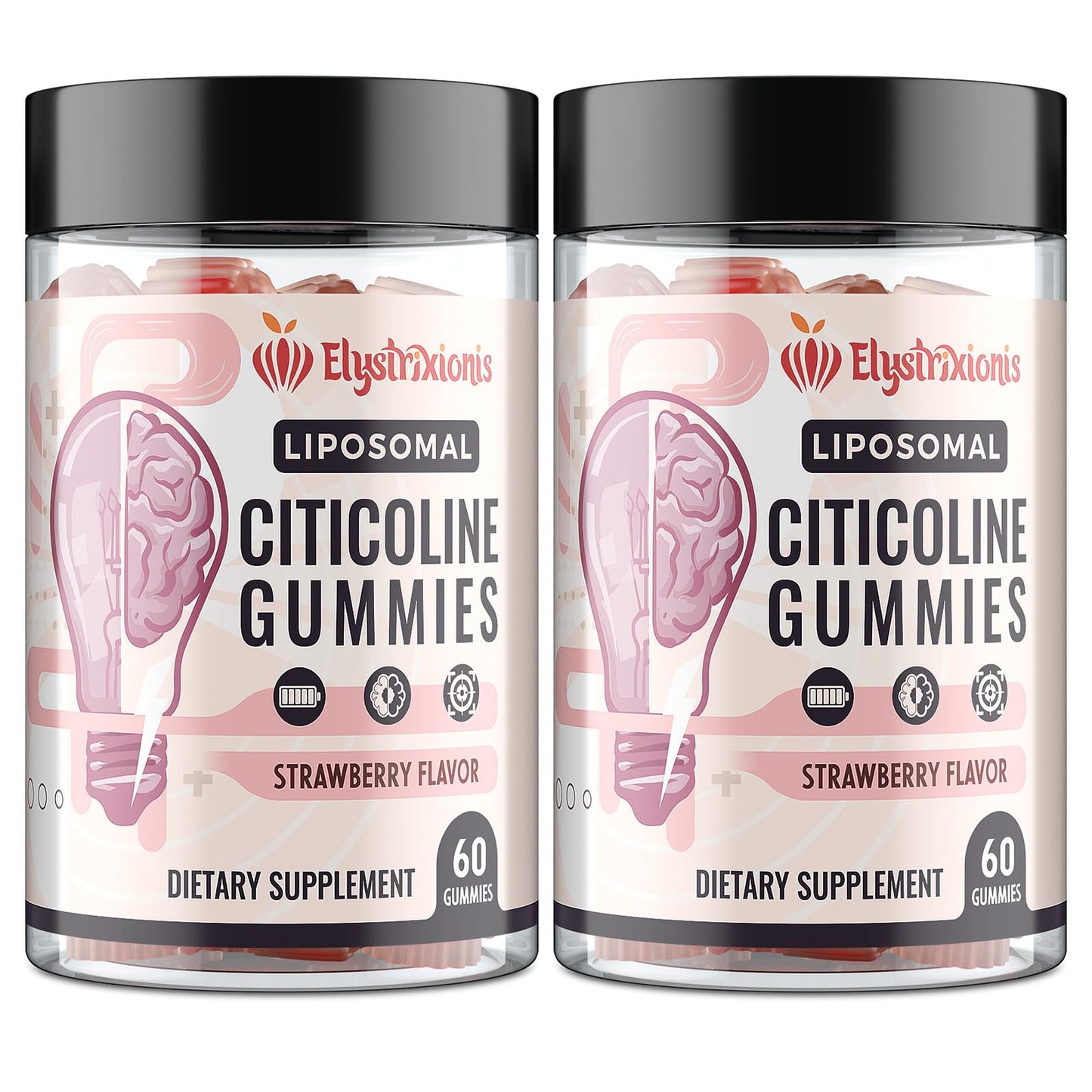 Citicoline CDP Choline Supplement for Memory & Focus | Lion's Mane 1000mg + 500mg per Serving (120 Count)