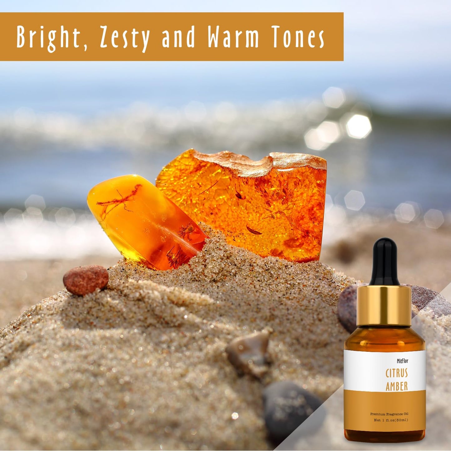 Citrus Amber Fragrance Oil – MitFlor Hotel Collection (30ml) | Premium Diffuser Oil