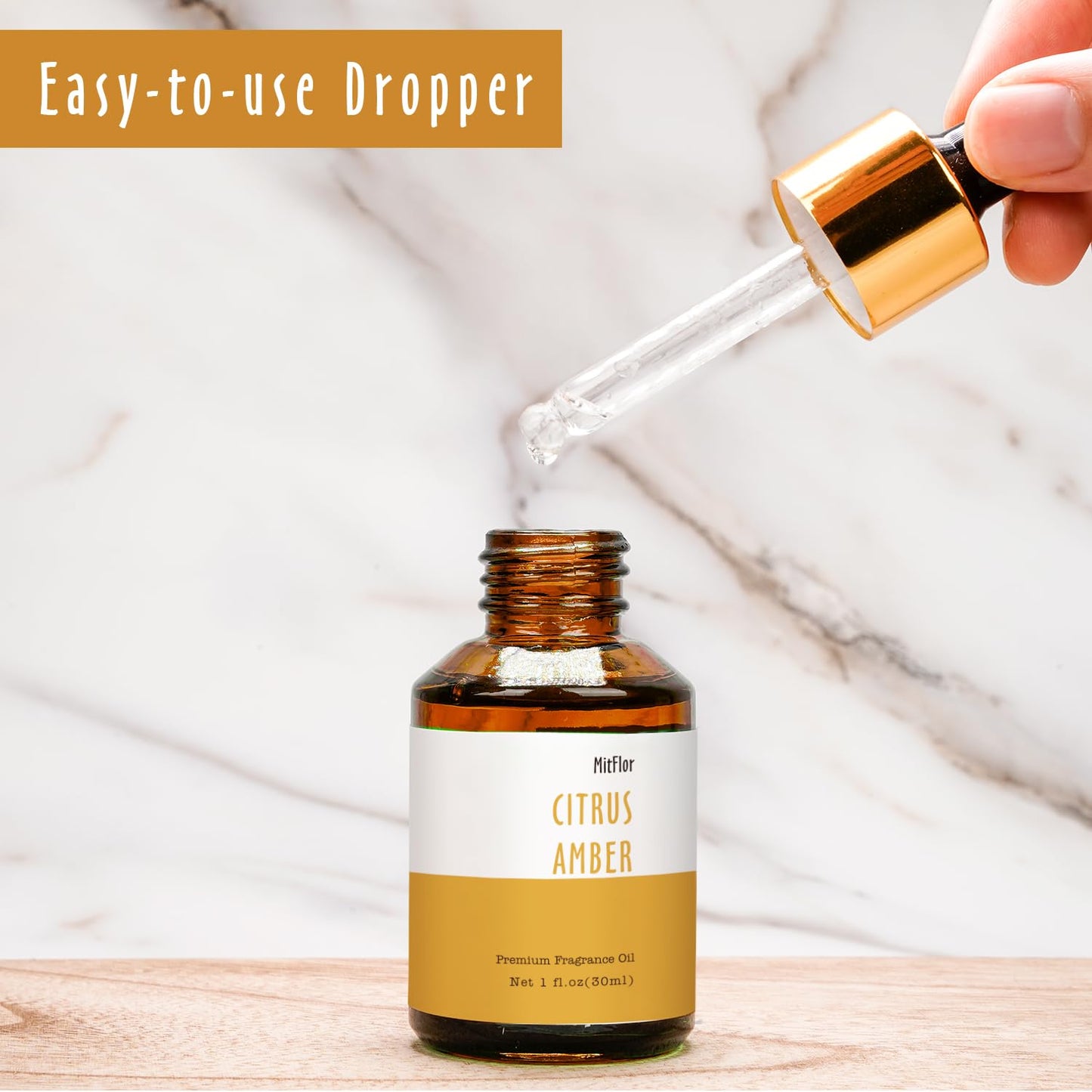 Citrus Amber Fragrance Oil – MitFlor Hotel Collection (30ml) | Premium Diffuser Oil