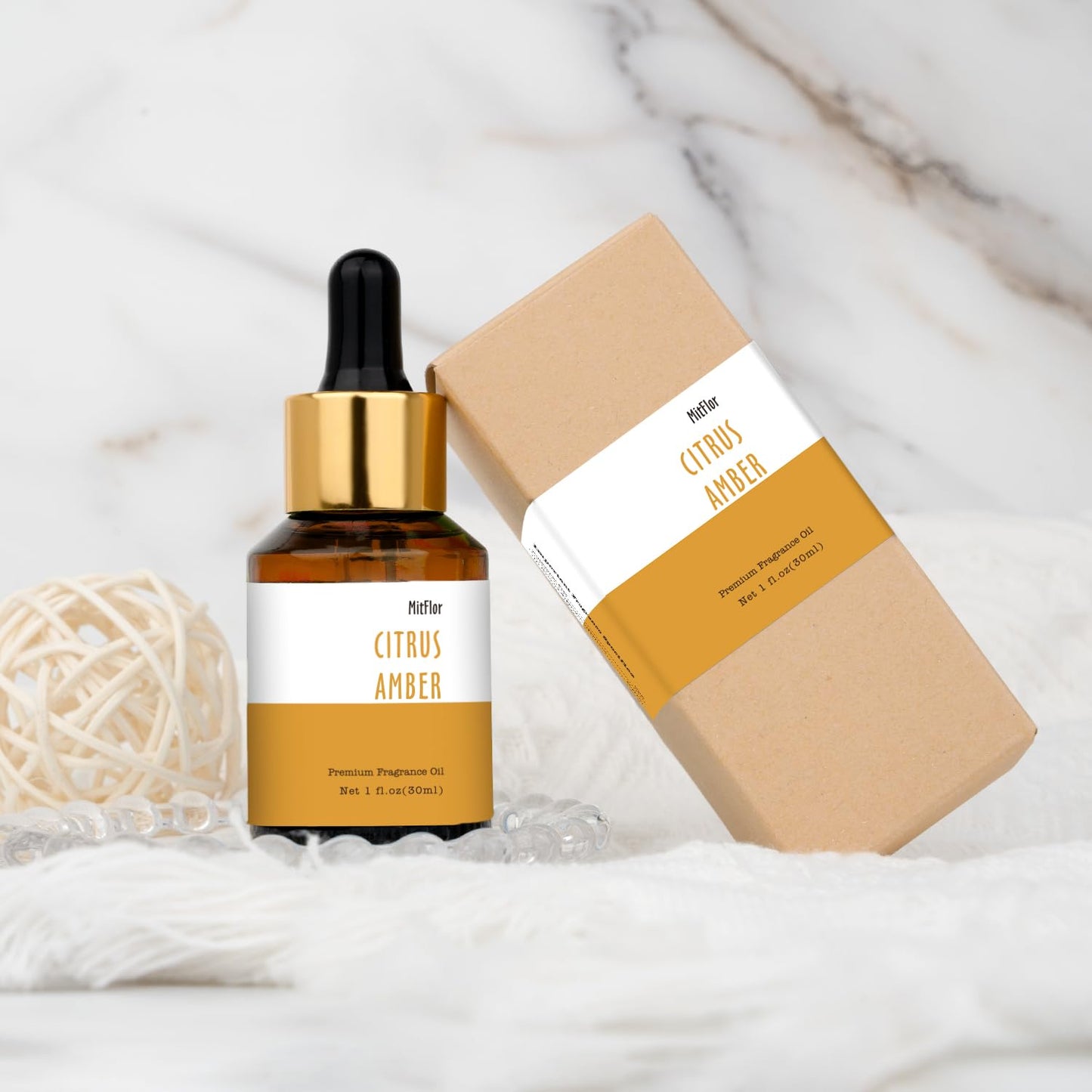 Citrus Amber Fragrance Oil – MitFlor Hotel Collection (30ml) | Premium Diffuser Oil