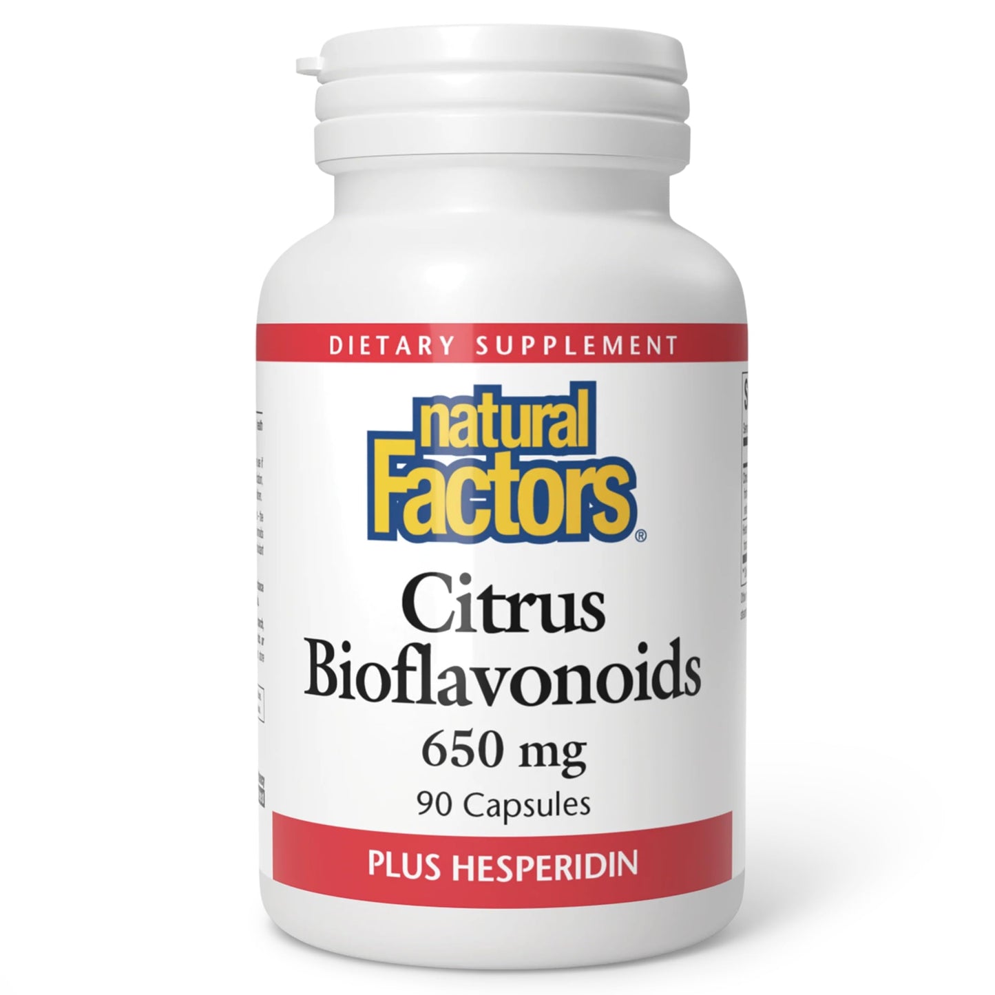 Natural Factors Citrus Bioflavonoids 650mg - Support for the Body's Use of Vitamin C - 90 Capsules