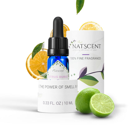 Citrus Burst Essential Oils for Diffusers for Home - 0.33 oz | IFRA Certified, Family-Friendly