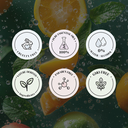 Citrus Burst Essential Oils for Diffusers for Home - 0.33 oz | IFRA Certified, Family-Friendly