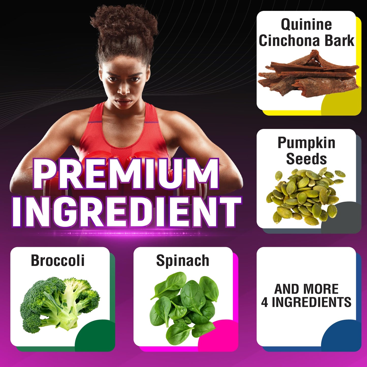 CIVIMUNA Quinine Cinchona Bark Capsules – 90 Count for 3 Months