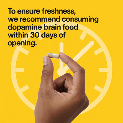 CJMJIM Dopamine Brain Food - 60 Veg Capsules | Natural Neurotransmitter Support for Mental Alertness | Promotes Dopamine Production with L-Phenylalanine & L-Tyrosine