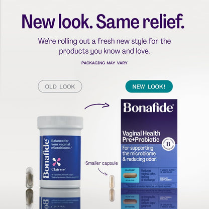 Clairvee by Bonafide – Vaginal Probiotic for Odor, Itching & Discharge (2-Month Supply)