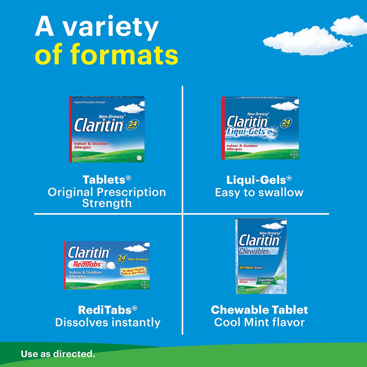 Claritin Allergy 24 Hour 10mg Tablets - 45 ct | Non-Drowsy, Fast Relief