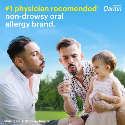 Claritin RediTabs 12 Hour Non-Drowsy Allergy Medicine | Loratadine 5 mg, 30 Count, Pack of 2