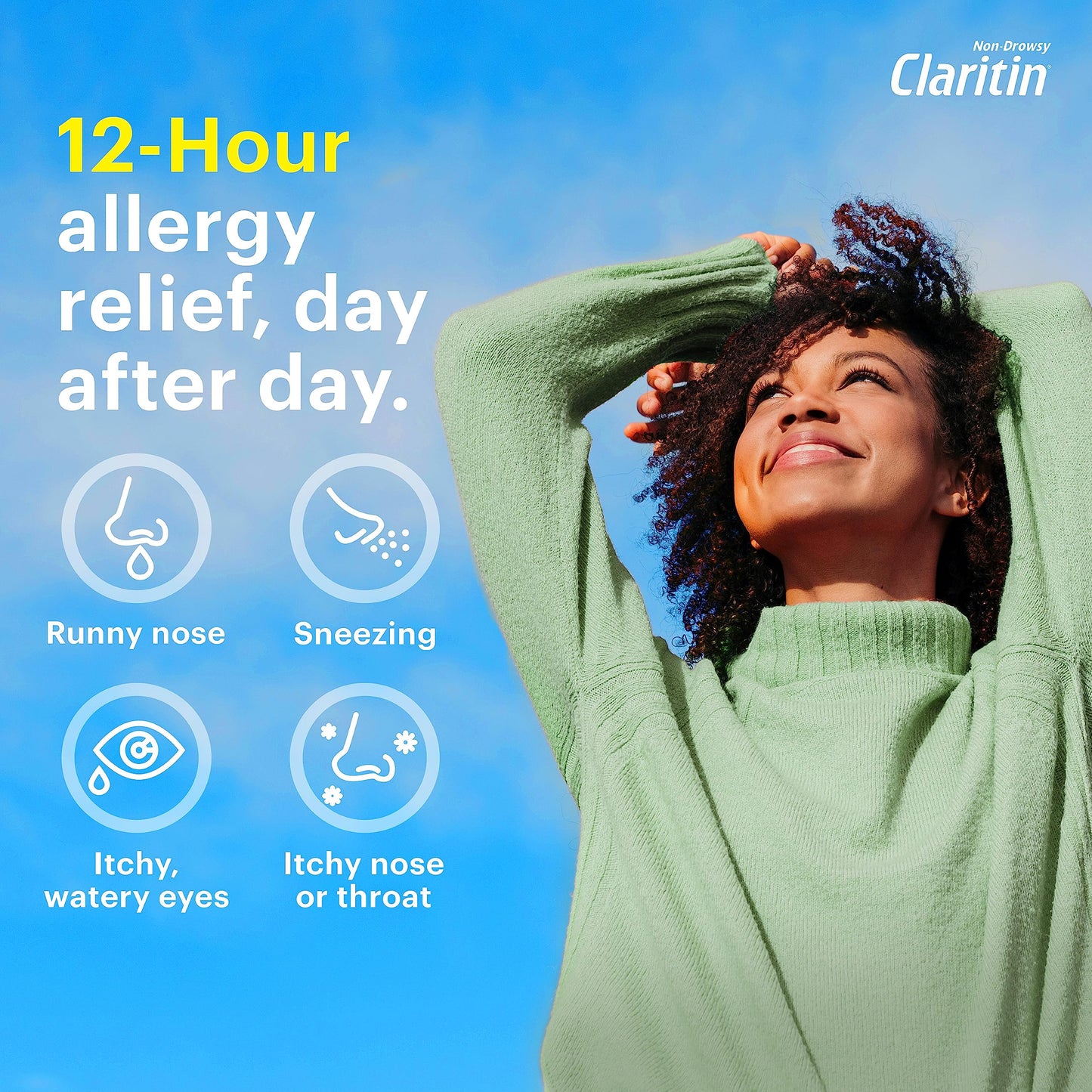 Claritin RediTabs 12 Hour Non-Drowsy Allergy Medicine | Loratadine 5 mg, 30 Count, Pack of 2