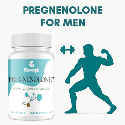 Clarusph Pregnenolone 50mg for Men + DHEA 25mg – 90 Capsules