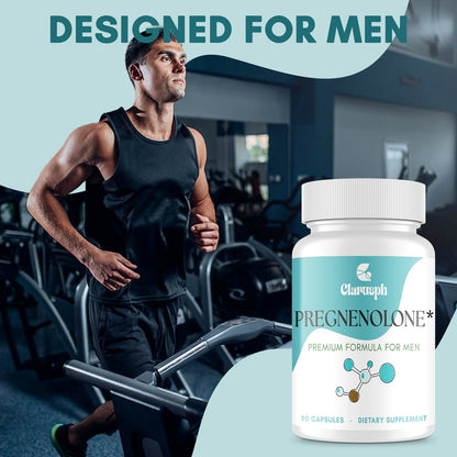 Clarusph Pregnenolone 50mg for Men + DHEA 25mg – 90 Capsules