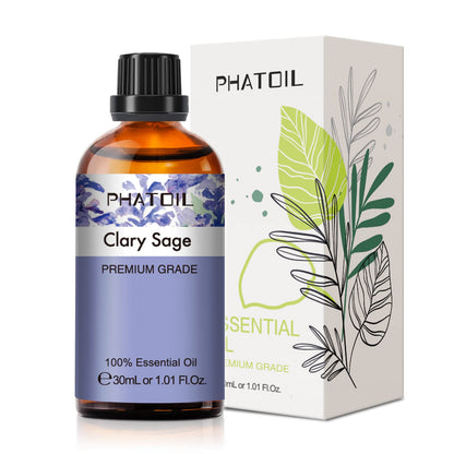 Clary Sage Essential Oil 30ml | PHATOIL Pure Essential Oil for Diffusers, Candles & Soaps