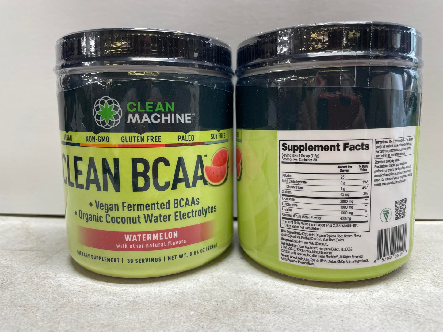 Clean BCAA 2:1:1 Vegan Powder with Coconut Electrolytes - Watermelon