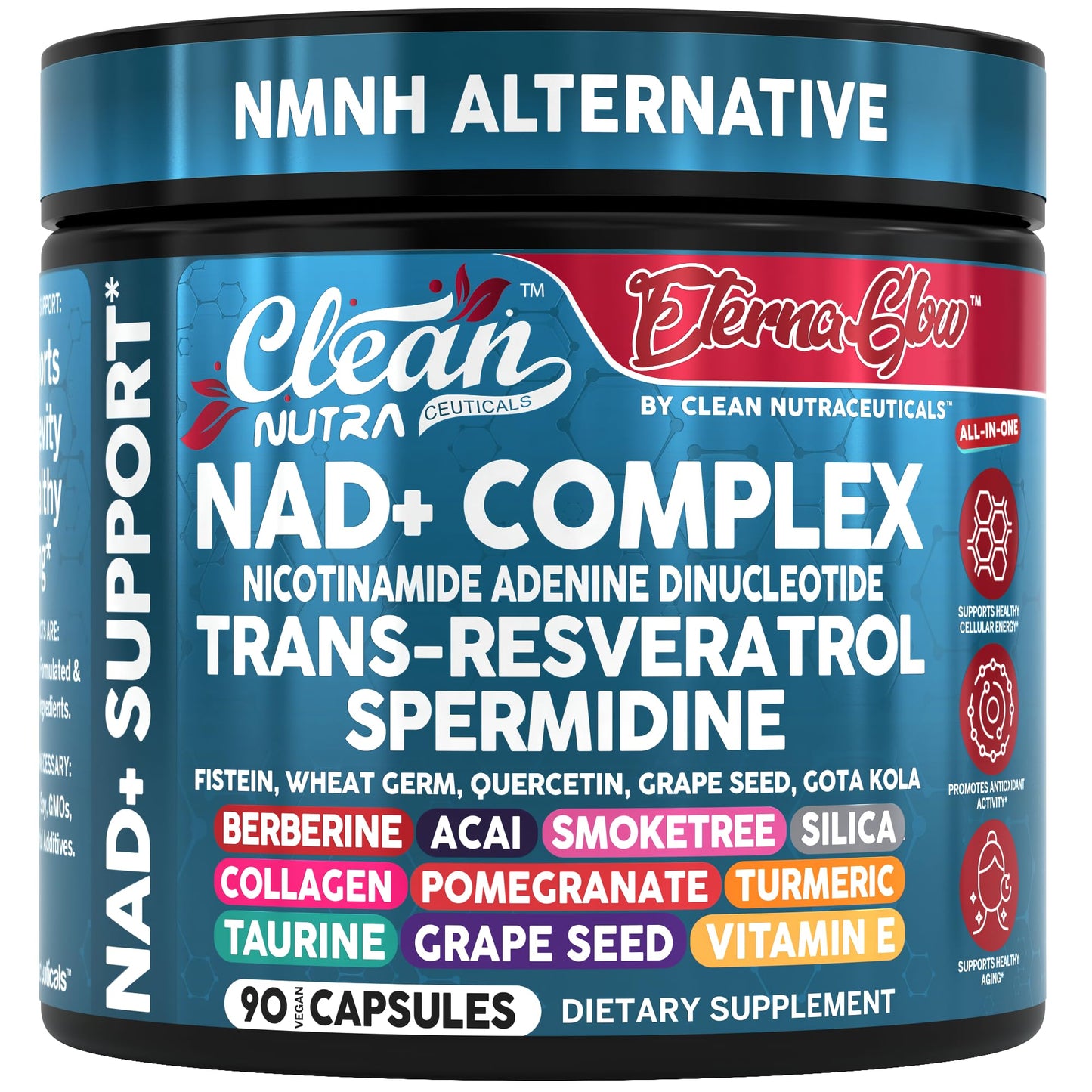 NAD+ Resveratrol Liposomal Supplement for Women – Energy 90 Capsules