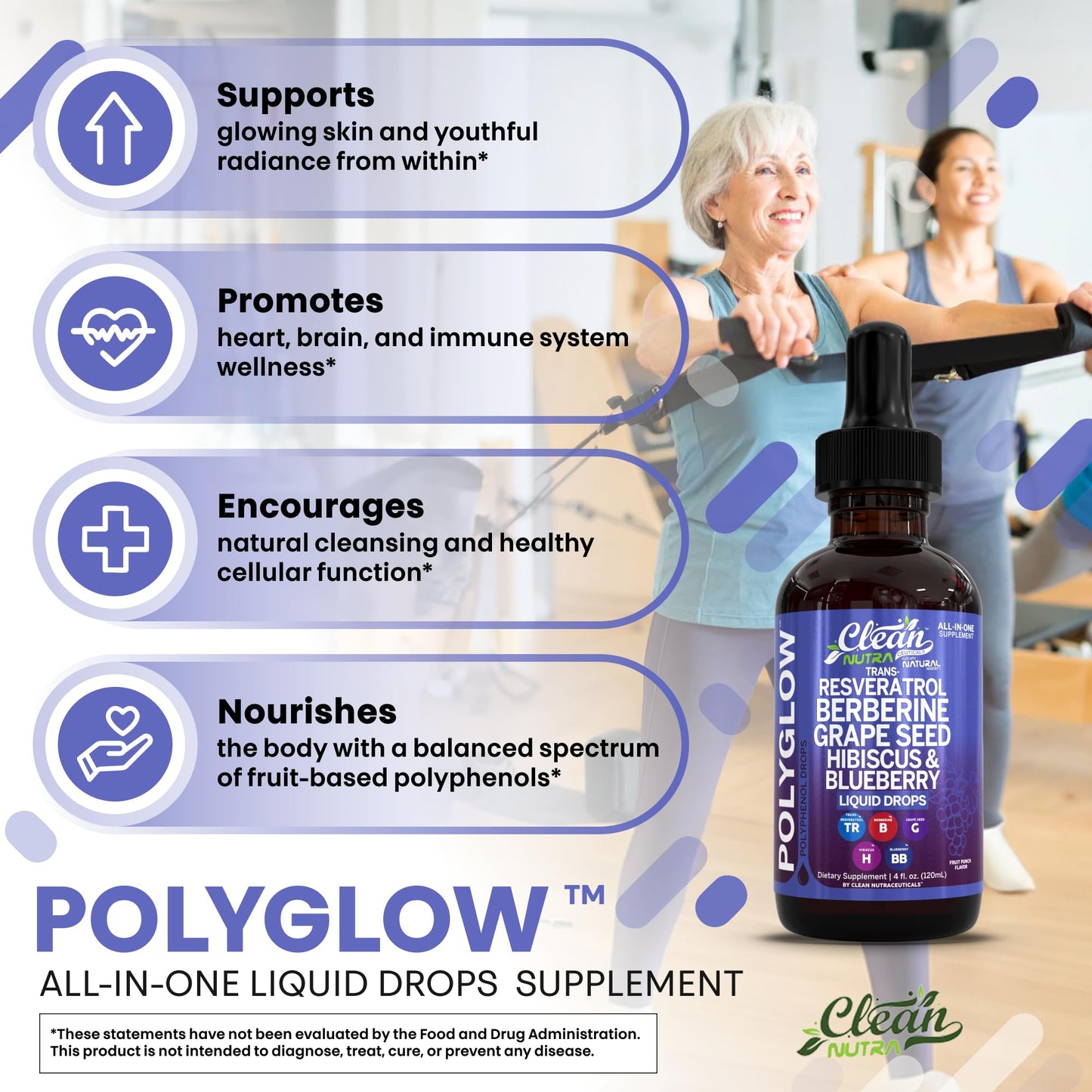 Oxibloom Liquid Drops – Resveratrol, Berberine & Grape Seed (120ml)