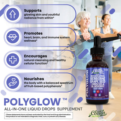 Oxibloom Liquid Drops – Resveratrol, Berberine & Grape Seed (120ml)