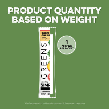 Clean Simple Eats Greens Variety 10 Pack – 5 Flavors with Chlorella & Spirulina