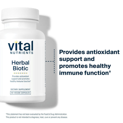 Vital Nutrients Herbal Biotic — Immune Support Supplement | 60 Capsules