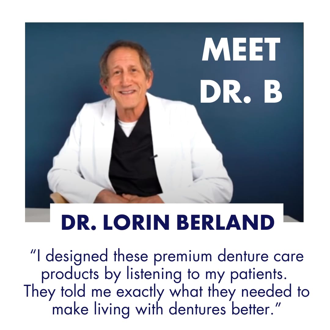 Dr. B Dental Solutions Cleanadent Denture Toothpaste – ADA Accepted, All-Natural, 4 oz