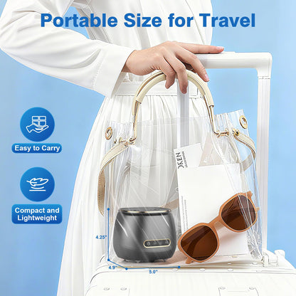Rechargeable Ultrasonic Retainer Cleaner - 45kHz, Portable 200ml, 3 Modes