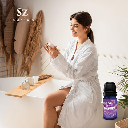 Sz Essentials Manuka Essential Oil – 100% Pure & Natural, New Zealand, 0.17 fl oz (5ml)