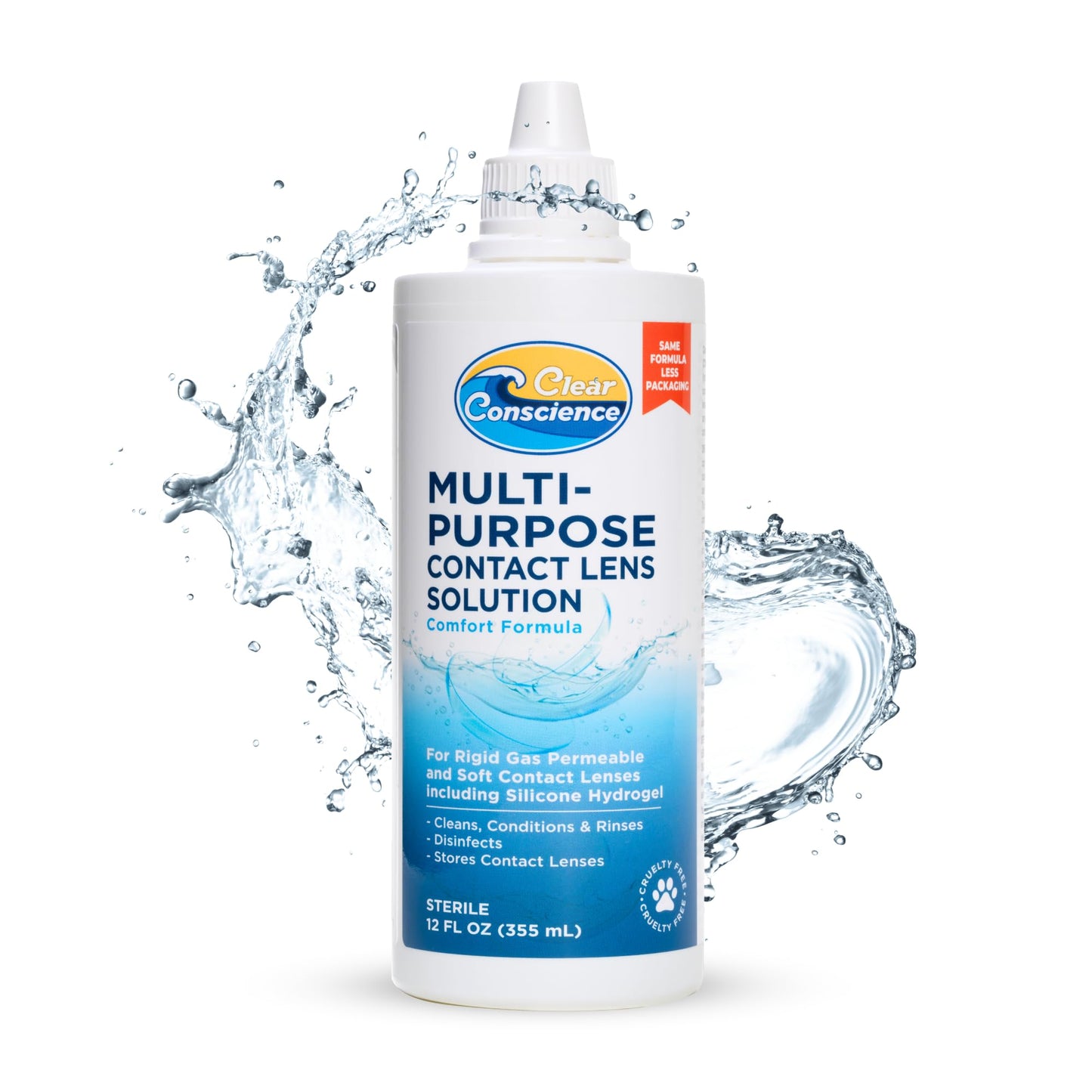 Clear Conscience Multi-Purpose Contact Lens Solution, 12 oz