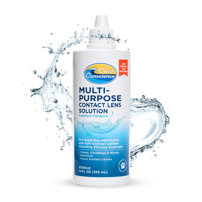 Clear Conscience Multi-Purpose Contact Lens Solution, 12 oz