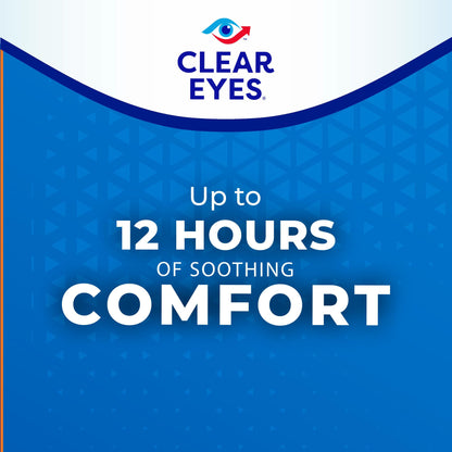 Clear Eyes Contact Lens Relief Eye Drops - Rewet Lenses & Dry Eye Comfort (0.5 fl oz, Pack of 3)