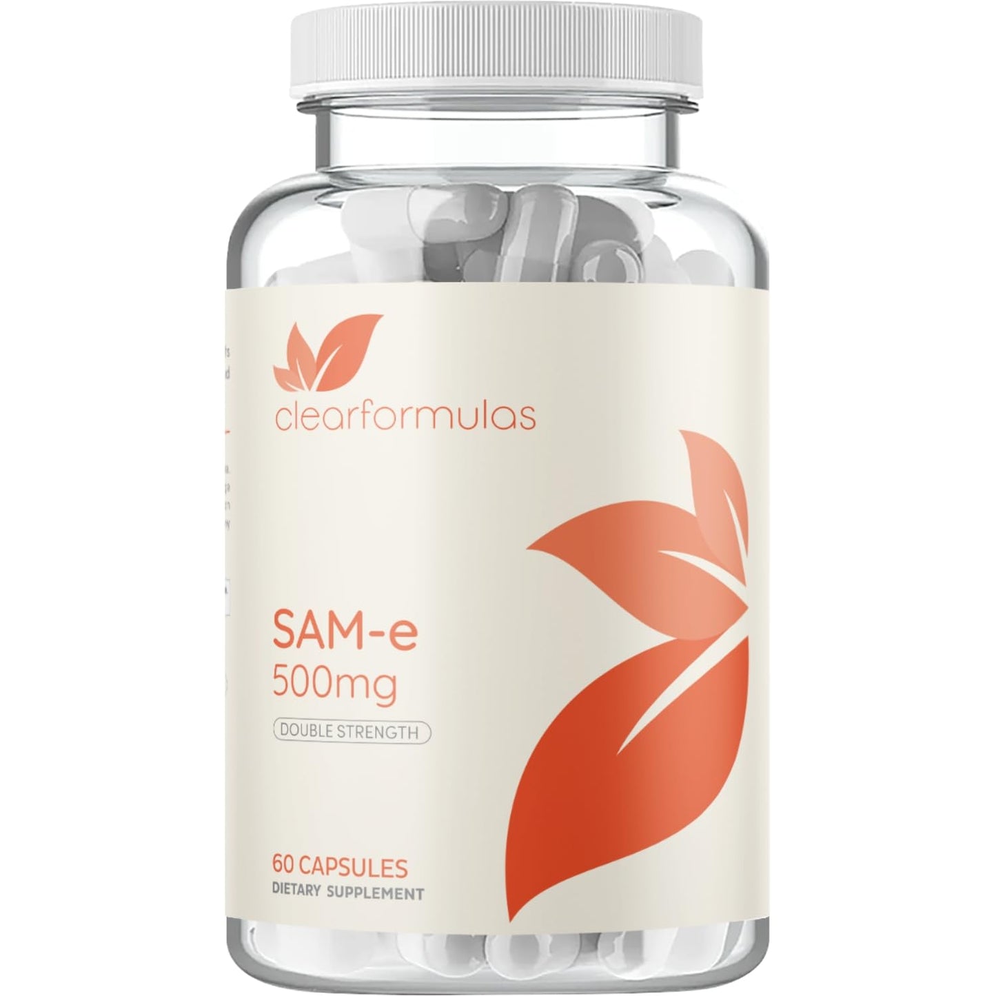 Clear Formulas Bioactive SAM-e 500mg – Mood & Liver Support (Vegan, Non-GMO, Made in USA)