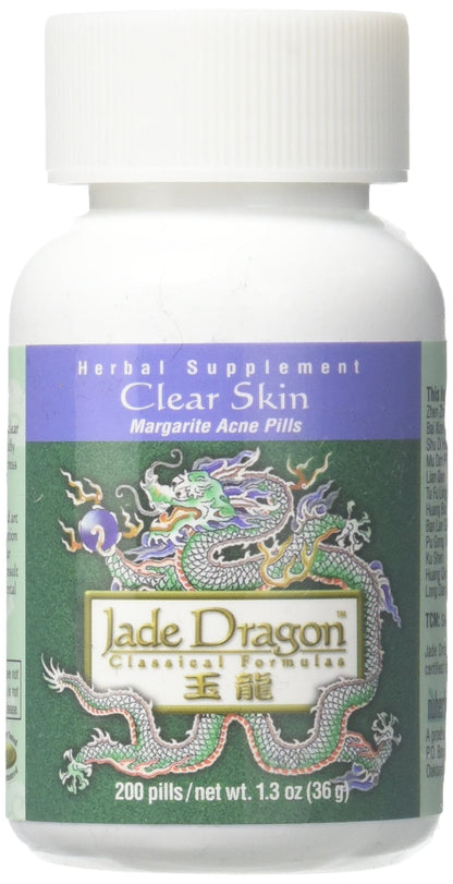 Clear Skin Margarite Acne Pills - 200 Pills | Teapills