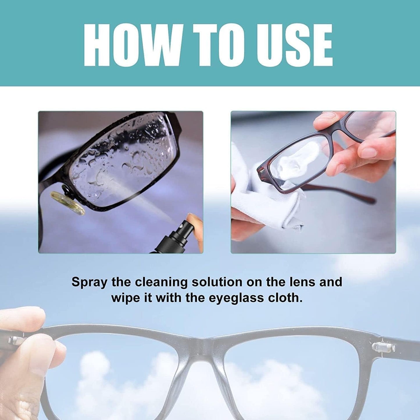 3Pcs Lens Scratch Remover Spray for Glasses – 100ml Eyeglass Repair Fluid