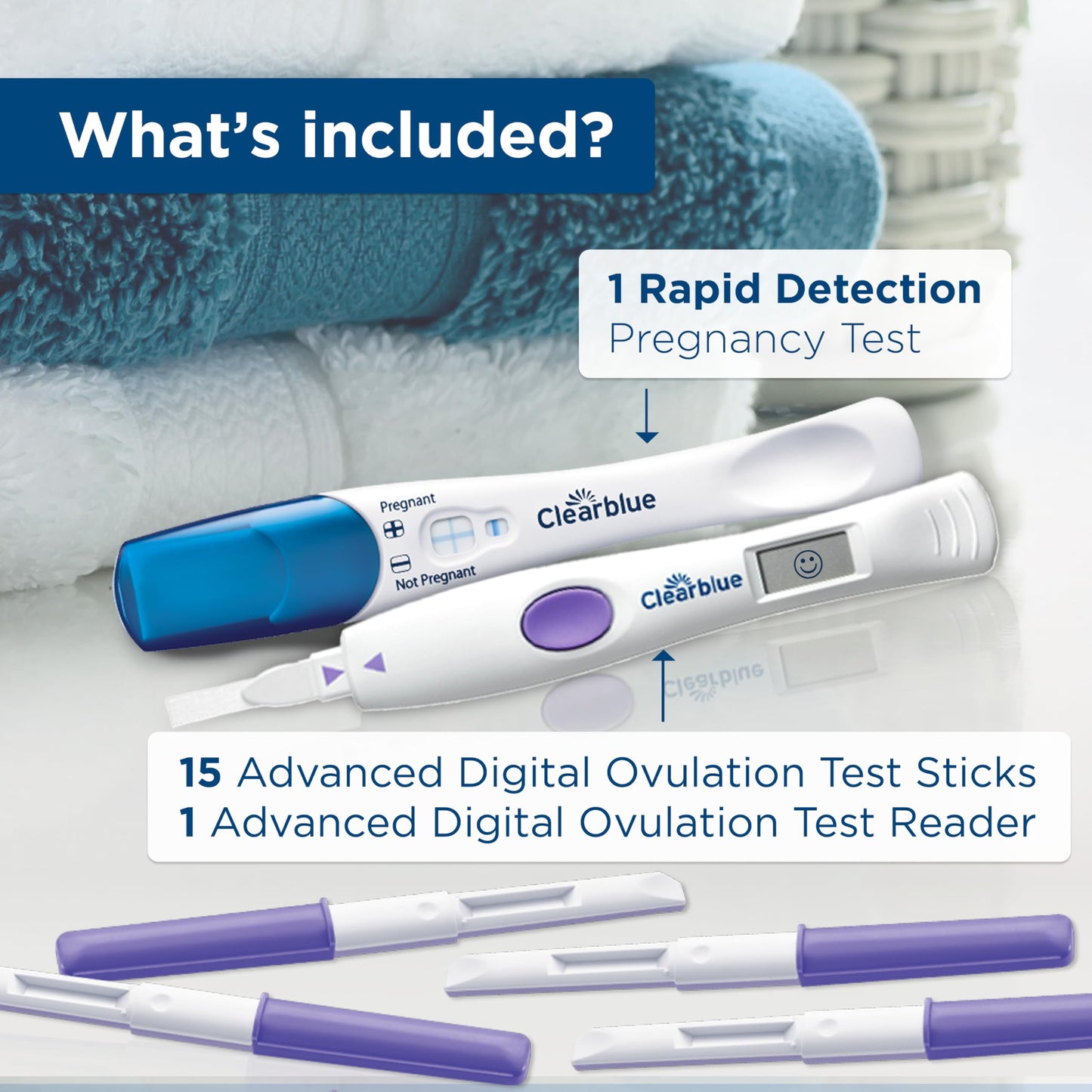 Clearblue Advanced Digital Ovulation Test Kit, 16 Count - High Accuracy Ovulation Tests