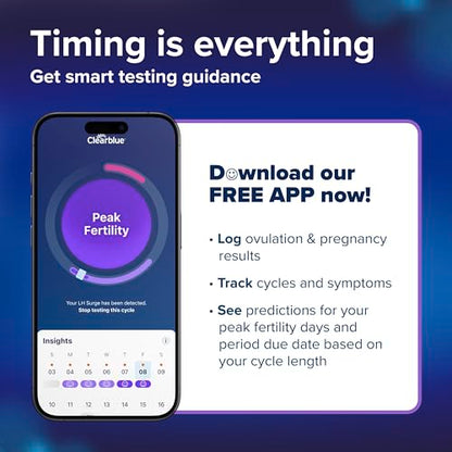 Clearblue Advanced Digital Ovulation Test Kit, 16 Count - High Accuracy Ovulation Tests