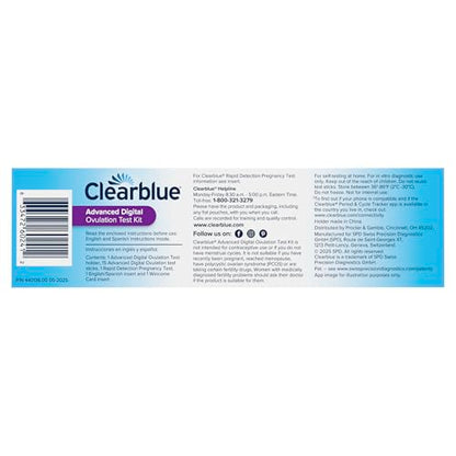 Clearblue Advanced Digital Ovulation Test Kit, 16 Count - High Accuracy Ovulation Tests