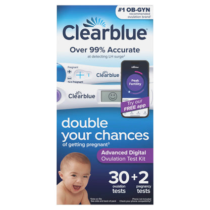 Clearblue Advanced Digital Ovulation Test Kit, 32 Count