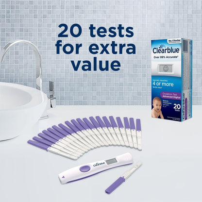 Clearblue Advanced Digital Ovulation Test-Pack of 20 Sticks