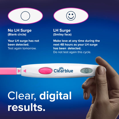 Clearblue Digital Ovulation Test, 30 Count – Detect LH Surge & 2 Fertile Days