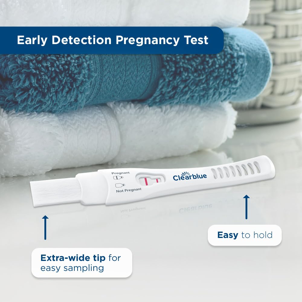 Clearblue Early Detection Pregnancy Test, 2 Count – 6 Days Sooner, 99% Accurate
