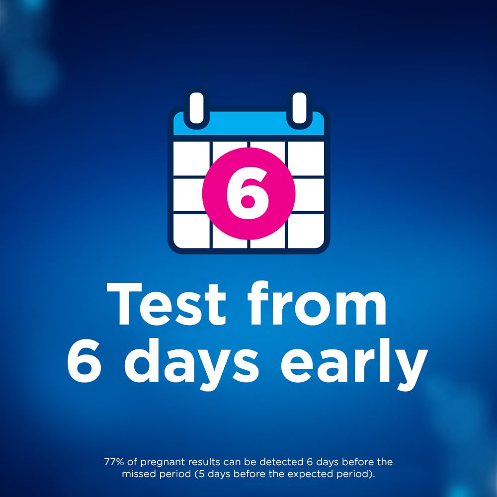 Clearblue Early Detection Pregnancy Test, 2 Count – 6 Days Sooner, 99% Accurate