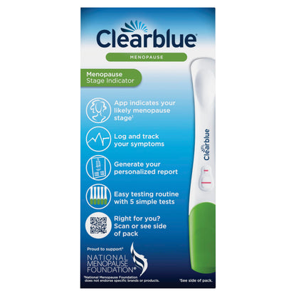 Clearblue Menopause Stage Indicator, 5 ct – FSH Test Kit & App