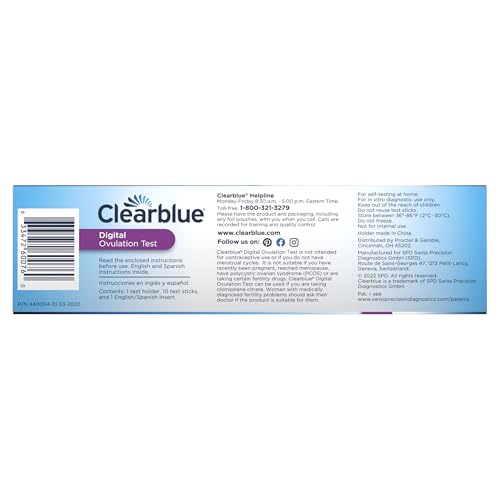 Clearblue Digital Ovulation Test, 10 Count