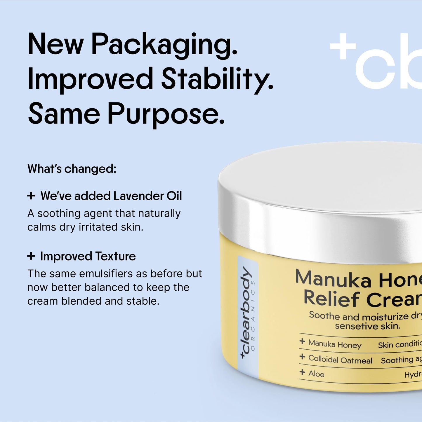 Clearbody Organics Manuka Honey Cream – Soothing Eczema Relief & Deep Hydration (2 oz)
