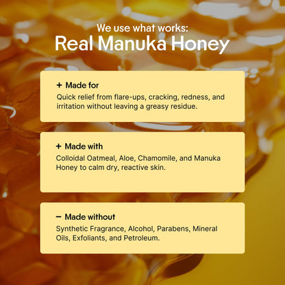 Clearbody Organics Oatmeal Lotion – Manuka Honey Eczema Cream & Hydration, 4 oz