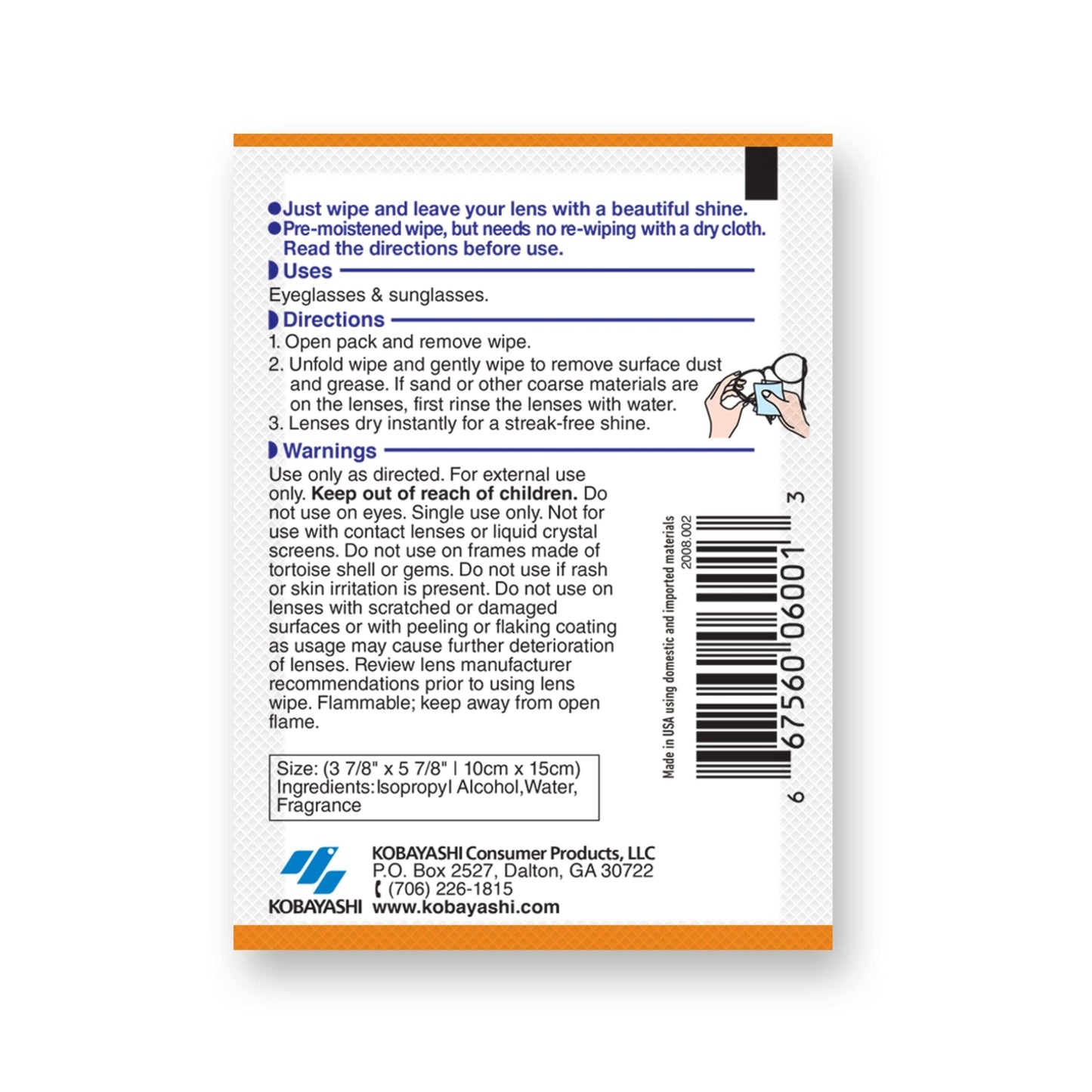 ClearWipe Microfiber Wipes, White, 40 Count - Lens Cleaning Wipes