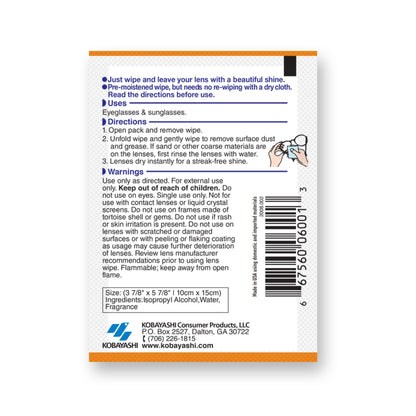 ClearWipe Microfiber Wipes, White, 40 Count - Lens Cleaning Wipes