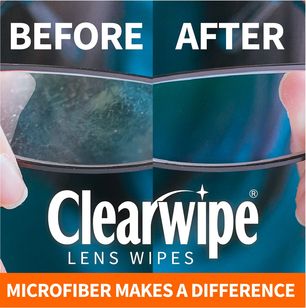 ClearWipe Microfiber Wipes, White, 40 Count - Lens Cleaning Wipes