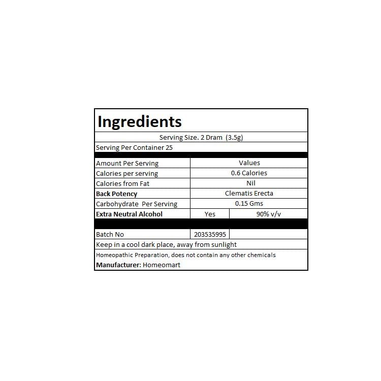 Clematis Erecta Homeopathy Pellets 30C Potency – Pack of 3 | HomeoMart